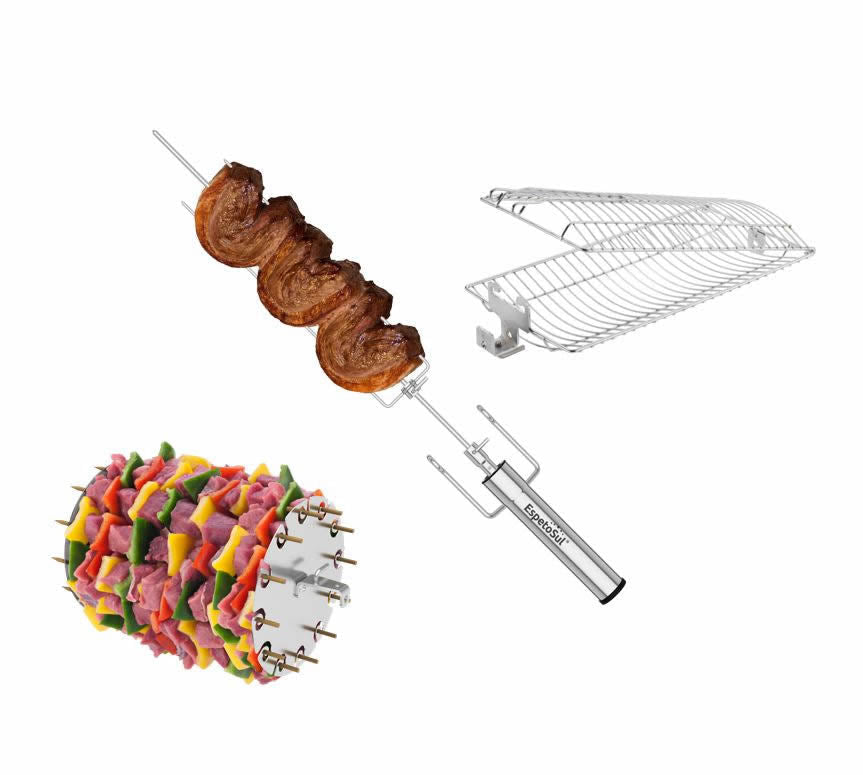 1 x Premium Rotisserie + 1 x Rotisserie Basket " OR " BBQ Kebabs Carousel