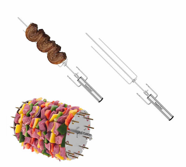 1 x Premium Rotisserie + 1 x BBQ Kebabs Carousel + 2 Short Claws